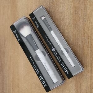 The Creme Shop MRBL Angled Brow Liner & Blush Brush